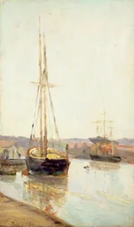 Barcos en un canal